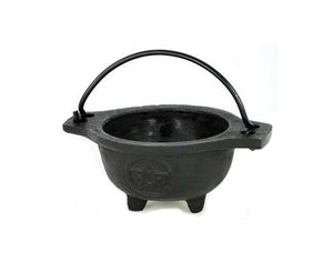 Pentacle Cast Iron Cauldron Burner (no lid)