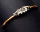 Gold Pyrite & Quartz Bangle