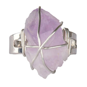 AMETHYST ADJUSTABLE RING