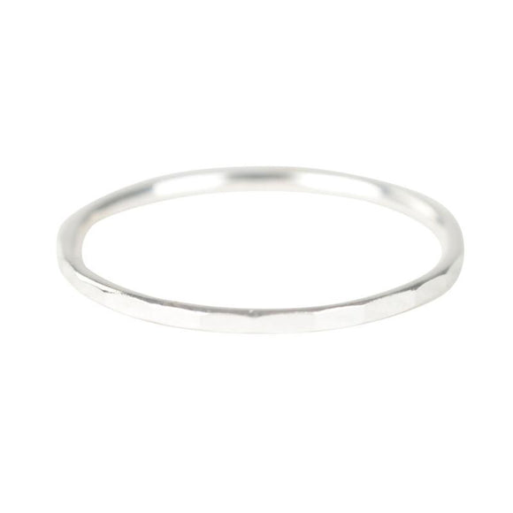 STAMP BAND SILVER RING Sterling Silver