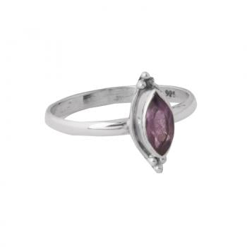 AMETHYST SINGLE DIAMOND CUT