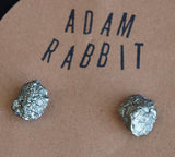 Raw Pyrite Chunk Earrings