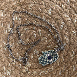 Earth & Ocean Studio Hamasa Eye Necklace