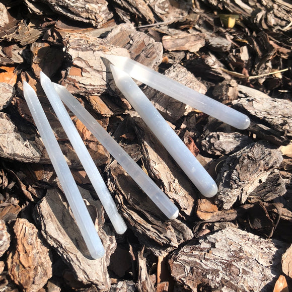 Selenite Sharp Wands