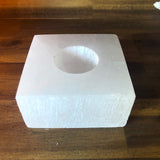 Selenite Tea Light Holder