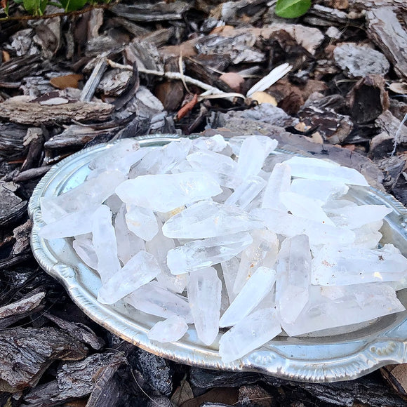 Clear Quartz White Calicite Rough