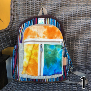 TIE DYE HEMP BACKPACK