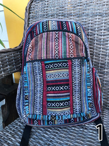 STRIPE HEMP BACKPACK